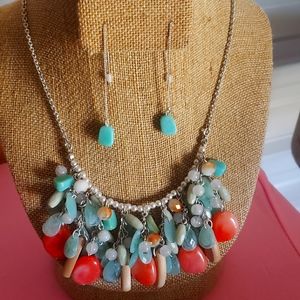 Necklace and earrings set